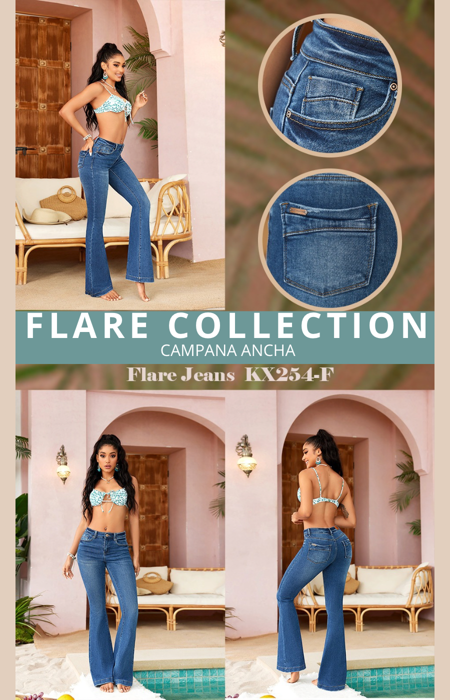 Jeans Flare KX254 americano