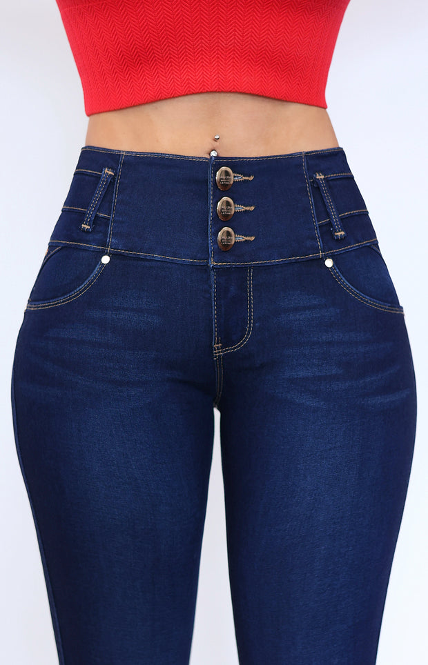 Jeans Premium levanta Pompa 24022 Oscuro