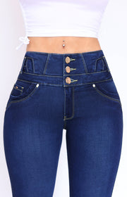 Jeans Levanta Pompa Cintura Alta 2304 medio