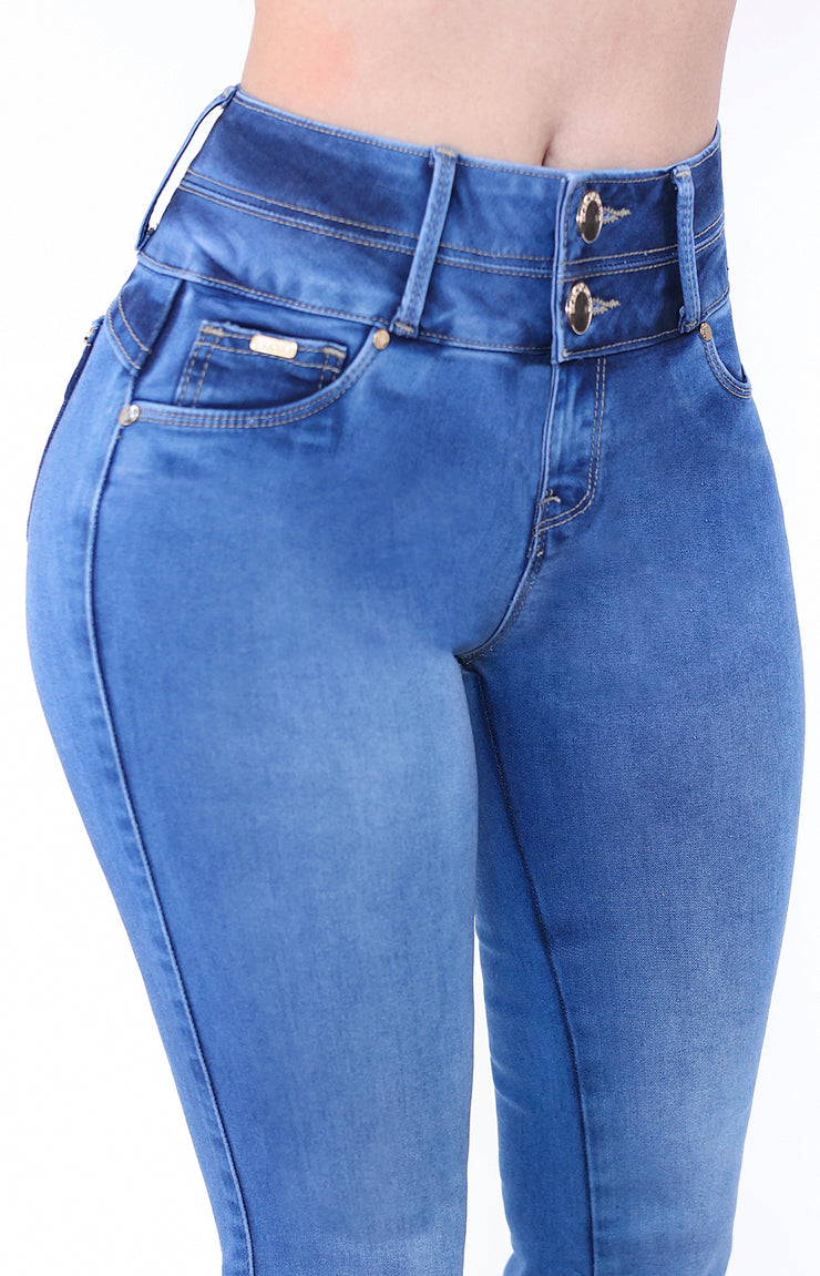 Jeans Media Campana 24033 claro Campana 33" de Largo