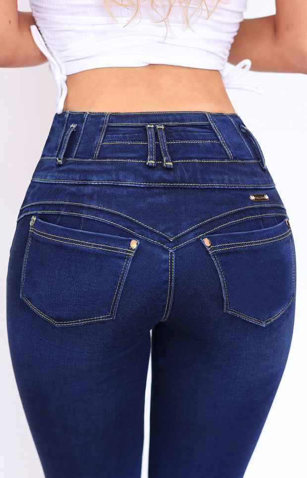 Jeans Levanta Pompa Cintura Alta 2304 medio