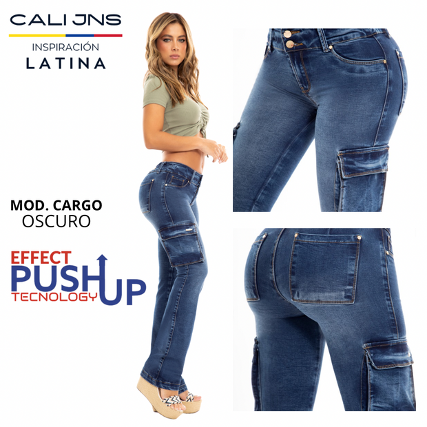 Jeans Premium levanta Pompa CARGO Oscuro