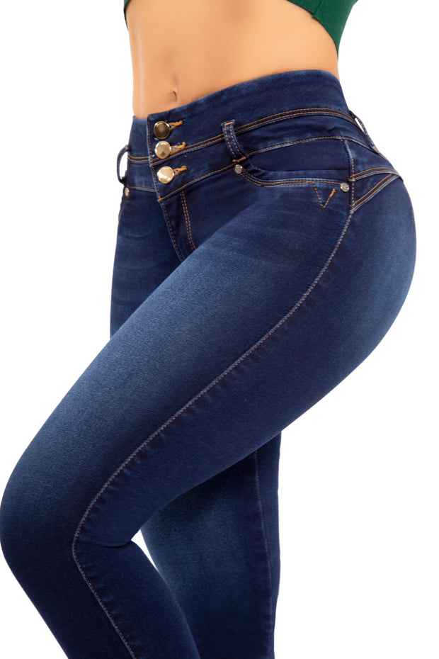 Jeans Levanta Pompa Amy Oscuro GOLDEN COLLECTION