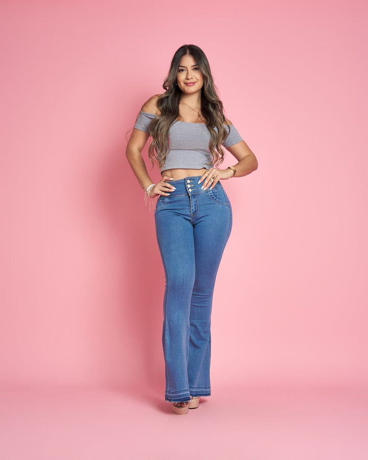Jeans Campana sin bolsas Claro MM029 marca MENNI