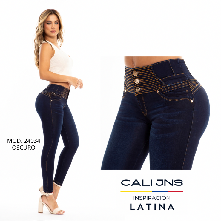 Jeans Levanta Pompa 24034 Oscuro